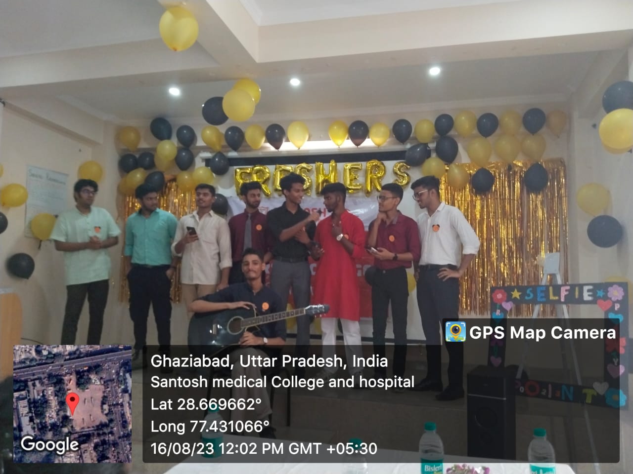 Celebrating Freshers Day-Santosh Nursing College Ghaziabad