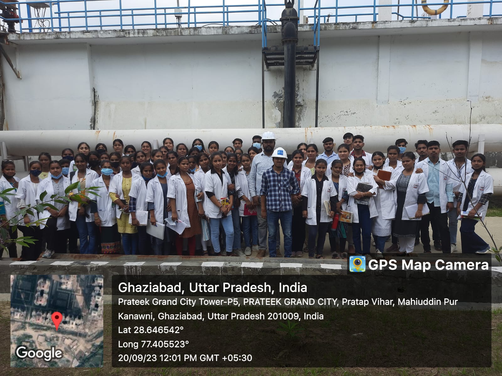 Sewage plant visit- Santosh Nursing College