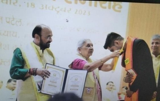 Mr. Saurav Mishra Receives Gold Medal for Academic Excellence in Occupational Therapy Program