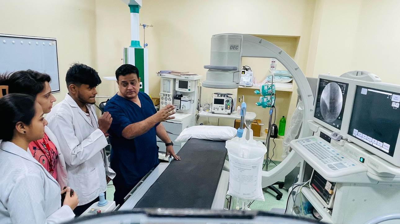 Cath Lab Visit: Hands-On Learning Experience for Physiotherapy Interns