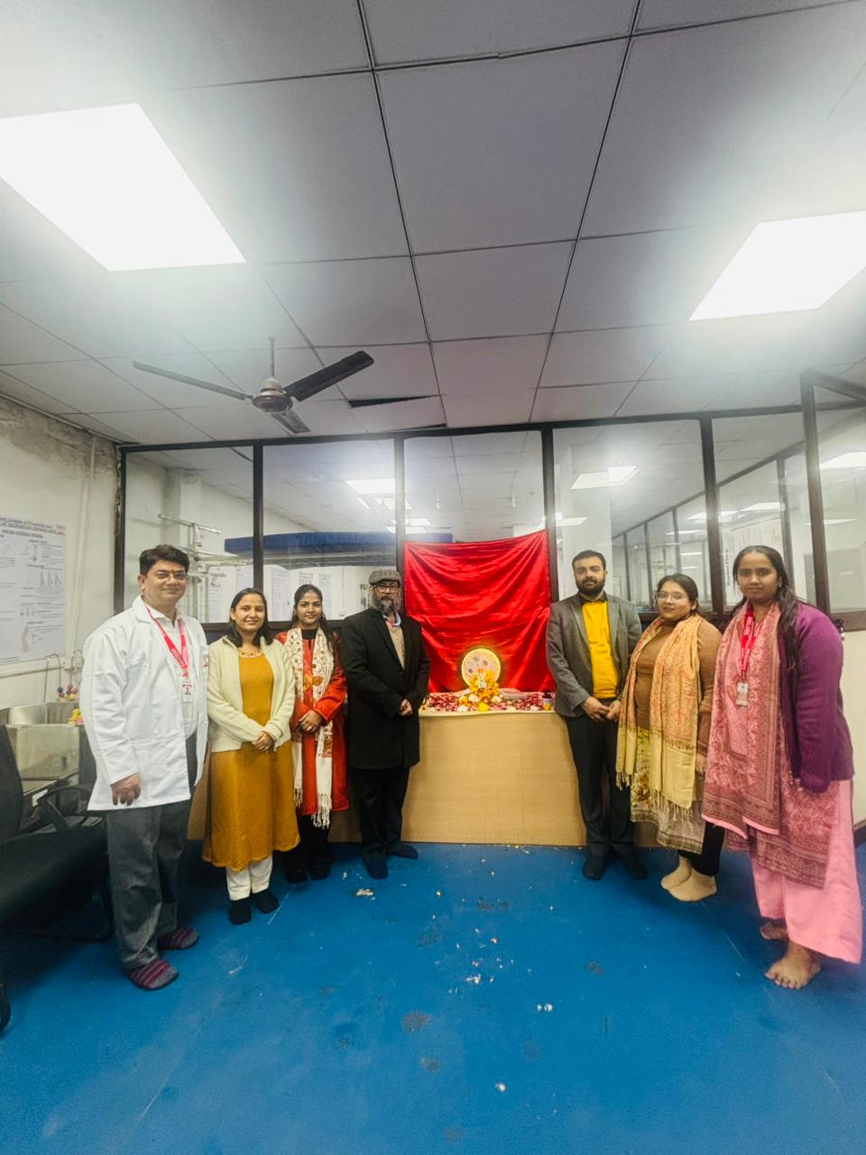Santosh College of Physiotherapy celebrated Saraswati Pooja